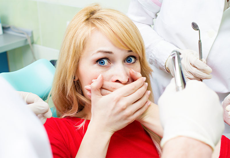 Central Dental Family - Patient experiencing dental anxiety