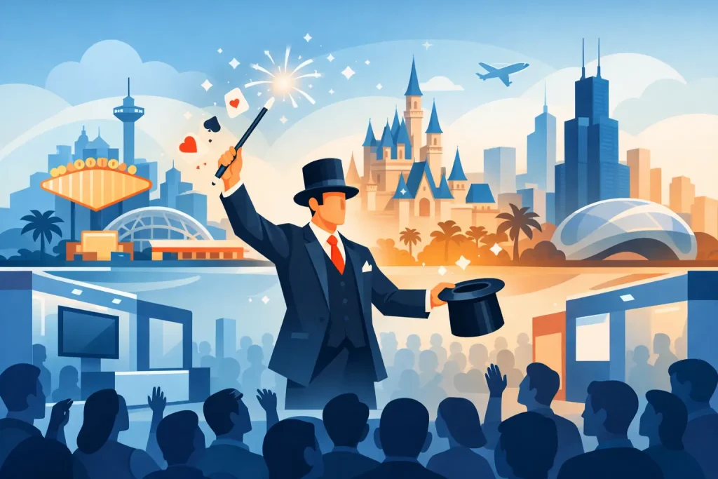 Trade Show Magician for Las Vegas, Orlando & Chicago