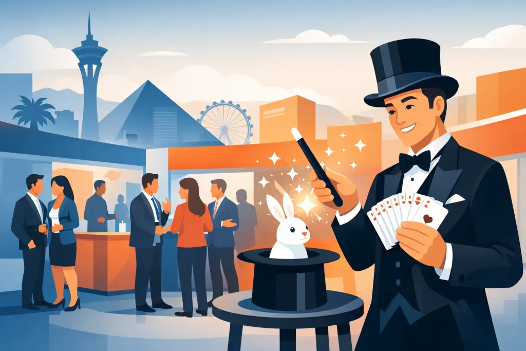 Trade Show Magician Las Vegas for Busy Booths