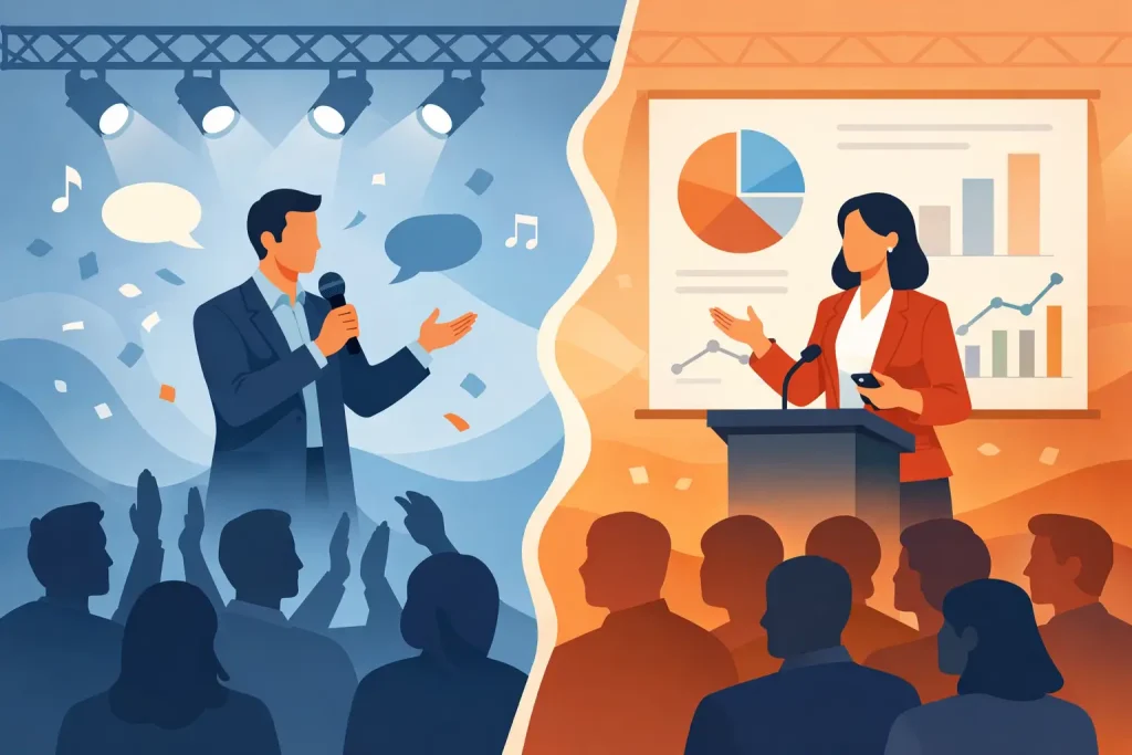Emcee Versus Keynote Speaker for Your Event